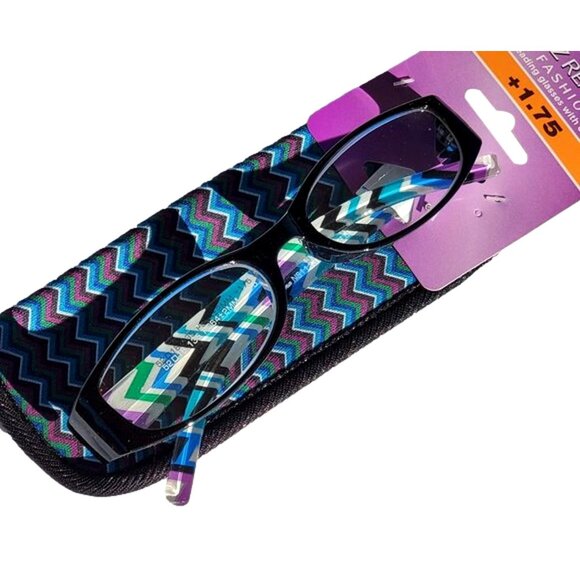 Foster Grant Rosita Readers +1.75 Blue - Picture 3 of 10